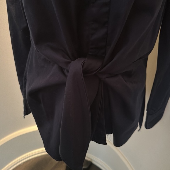 Pink Tartan Navy Blouse - Picture 2 of 3